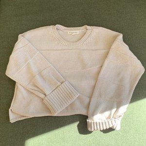 Micaela Greg Cropped Uma Sweater- Cream